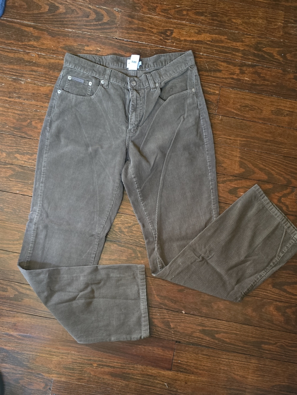Vintage Calvin Klein Jeans Women's Corduroy Pants in Brown